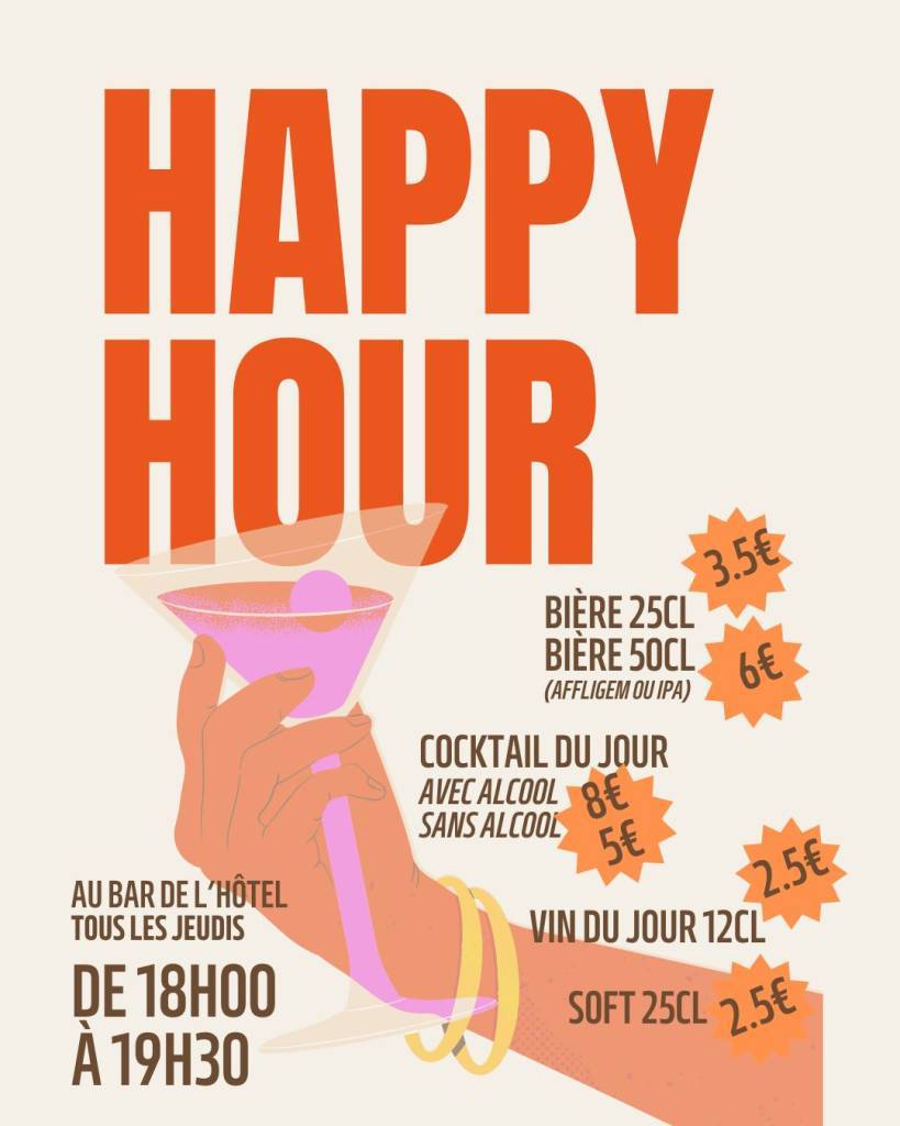 Happy Hour | Sure Hotel Nantes Beaujoire
